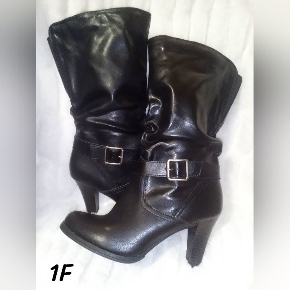 ARIZONA Jean Co black high heel boots, Sz 8